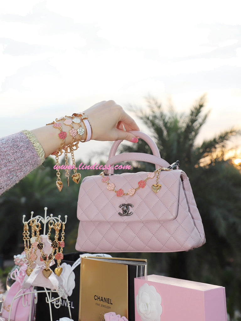 Purse chain/ bag charm/ purse accessories/ purse charm with clovers