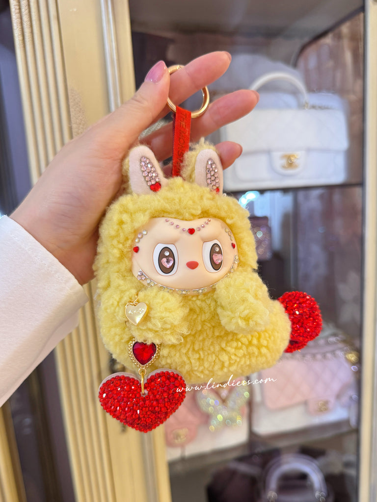 AUTHENTIC BLING BLING LABUBU FRIED SHRIMP EARPHONE CASE