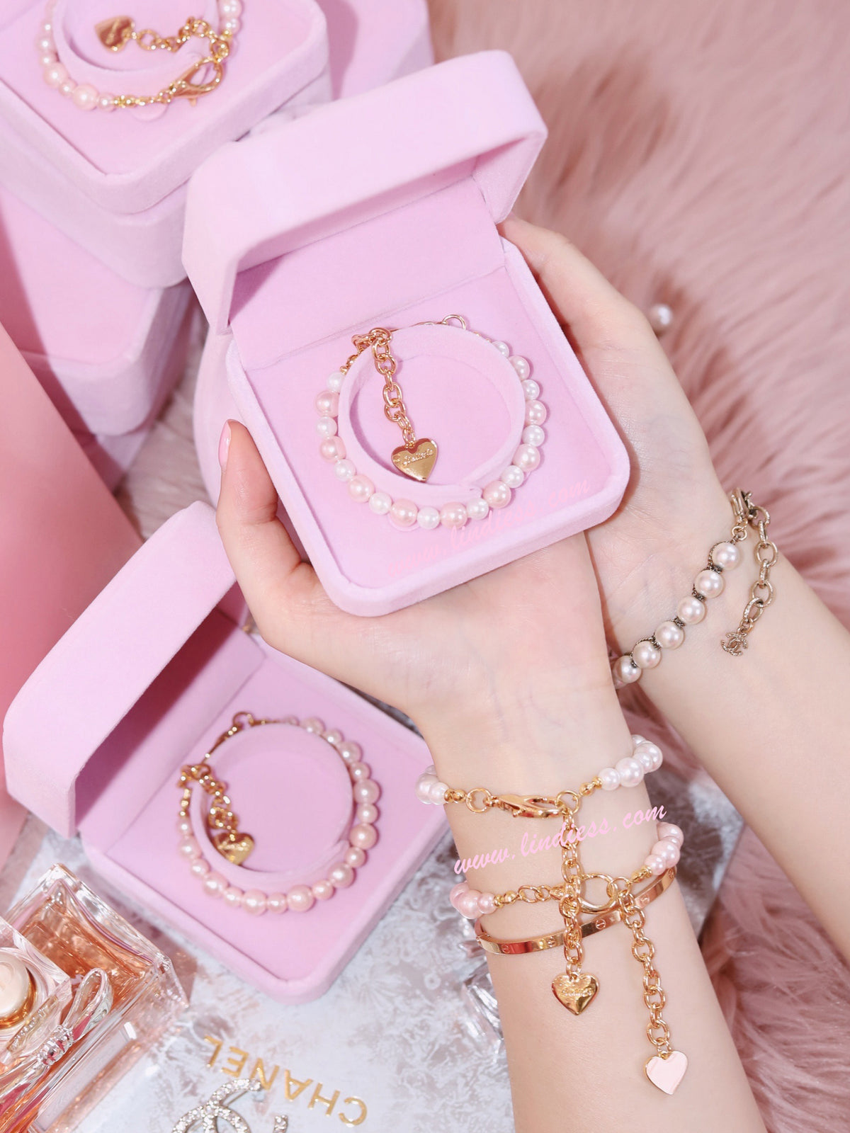 Fabergé - 18kRose Gold - I Love You Crossover Bracelet - Foto 10