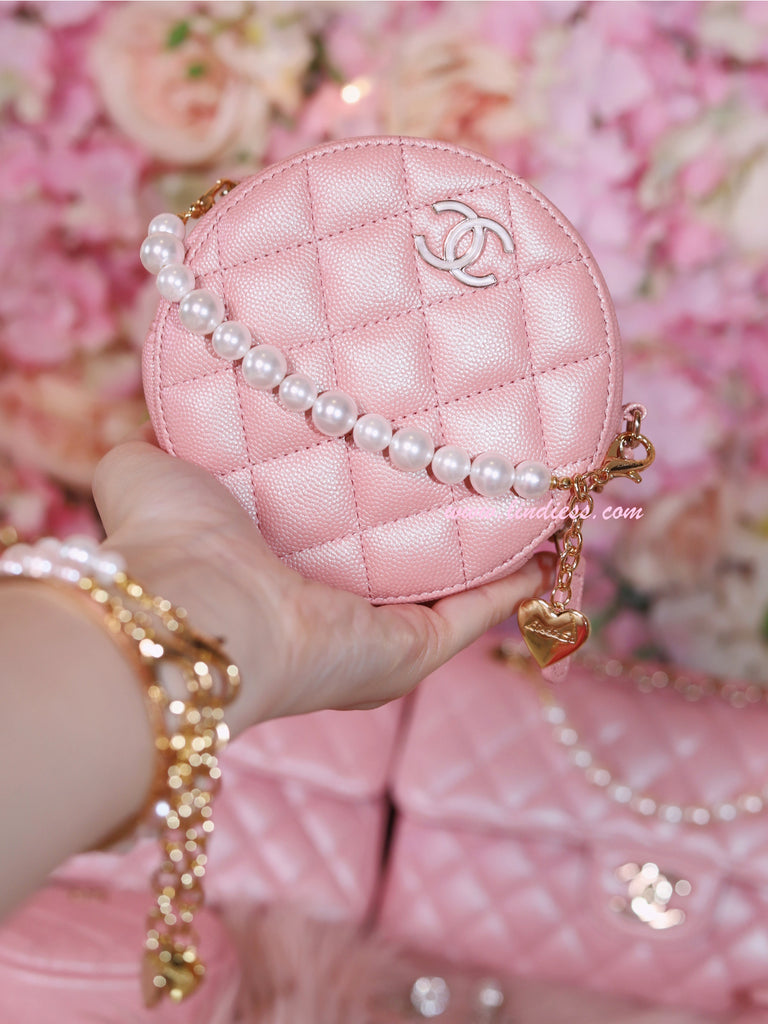 Spring Chain Bag Charm – Bell & Pearls