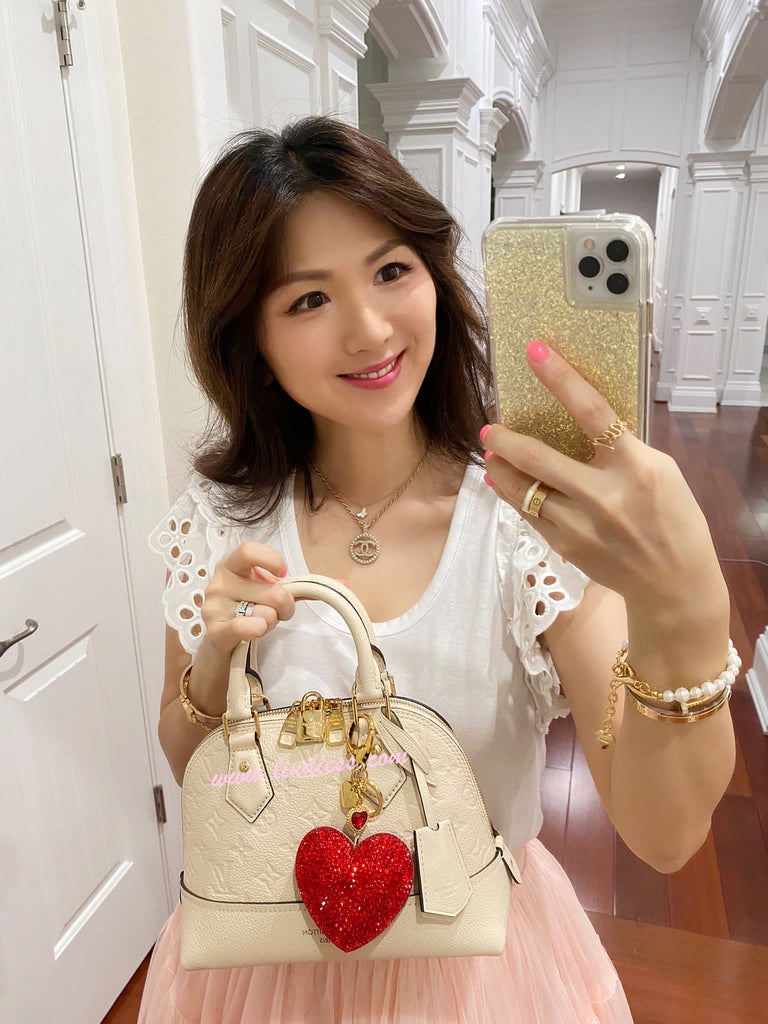 Louis Vuitton Love Lock Heart Bag Charm