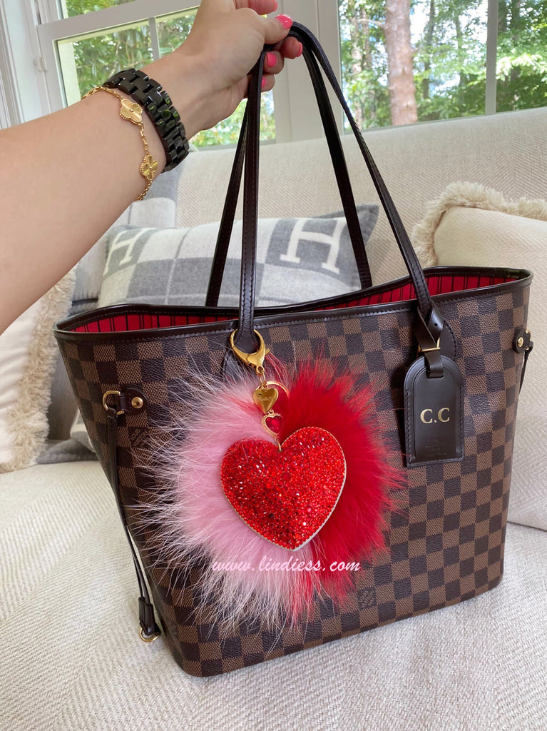 lv heart purse