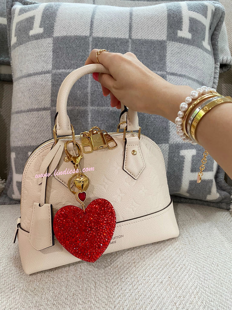 Louis Vuitton Love Lock Heart Bag Charm