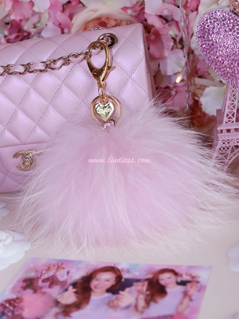 PRINCESS CRYSTAL HEART POM POM