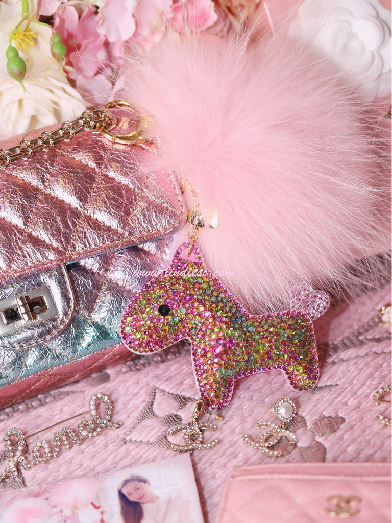 PRINCESS CRYSTAL HORSE POM POM - MERMAID BLING