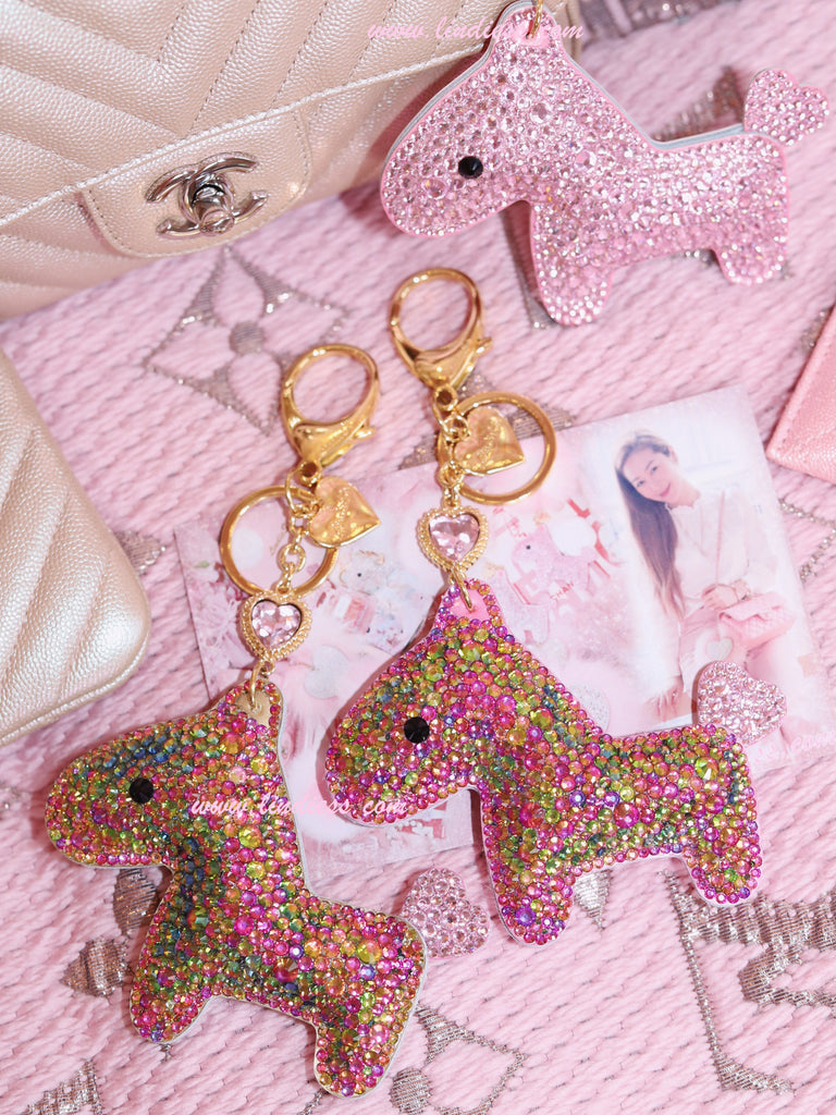 PRINCESS CRYSTAL HORSE POM POM - MERMAID BLING