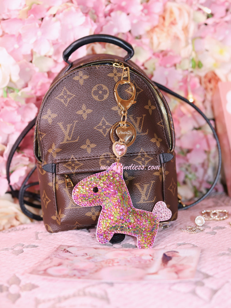 PRINCESS CRYSTAL HORSE POM POM - MERMAID BLING