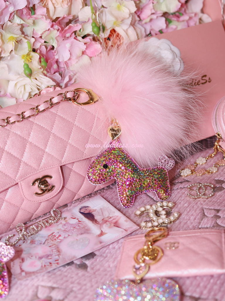 PRINCESS CRYSTAL HORSE POM POM - MERMAID BLING