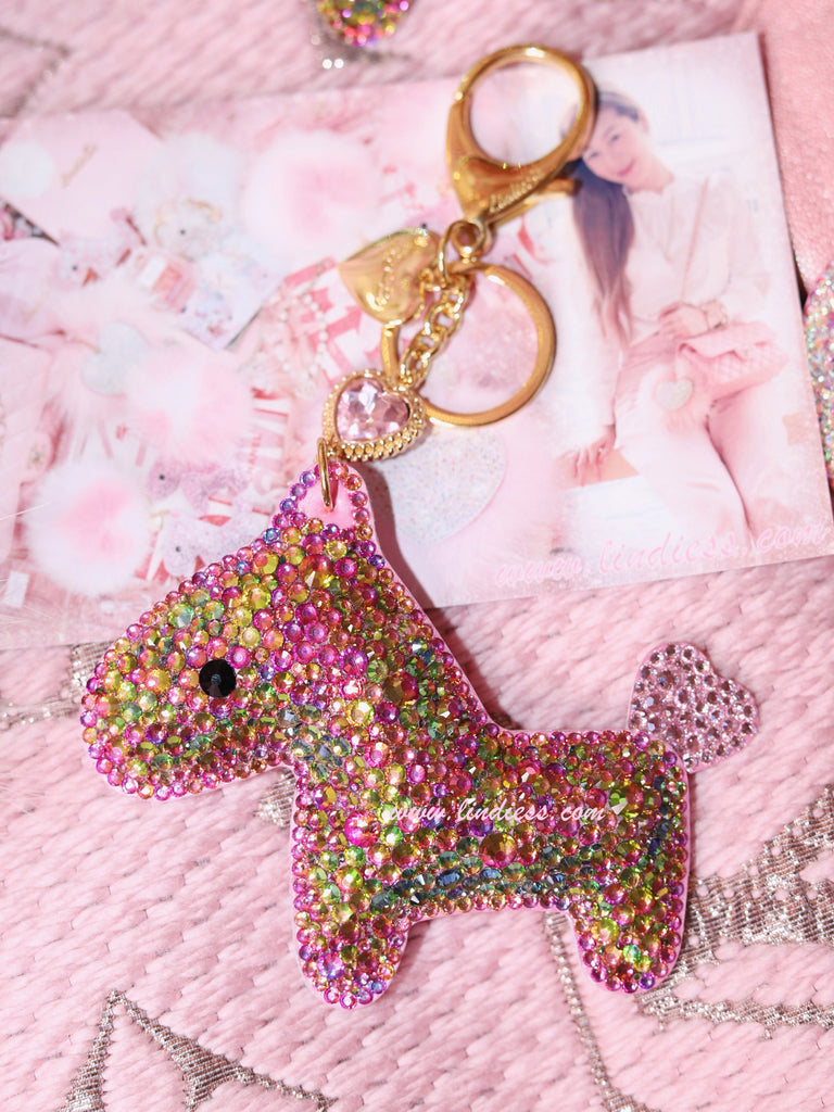 PRINCESS CRYSTAL HORSE POM POM - MERMAID BLING