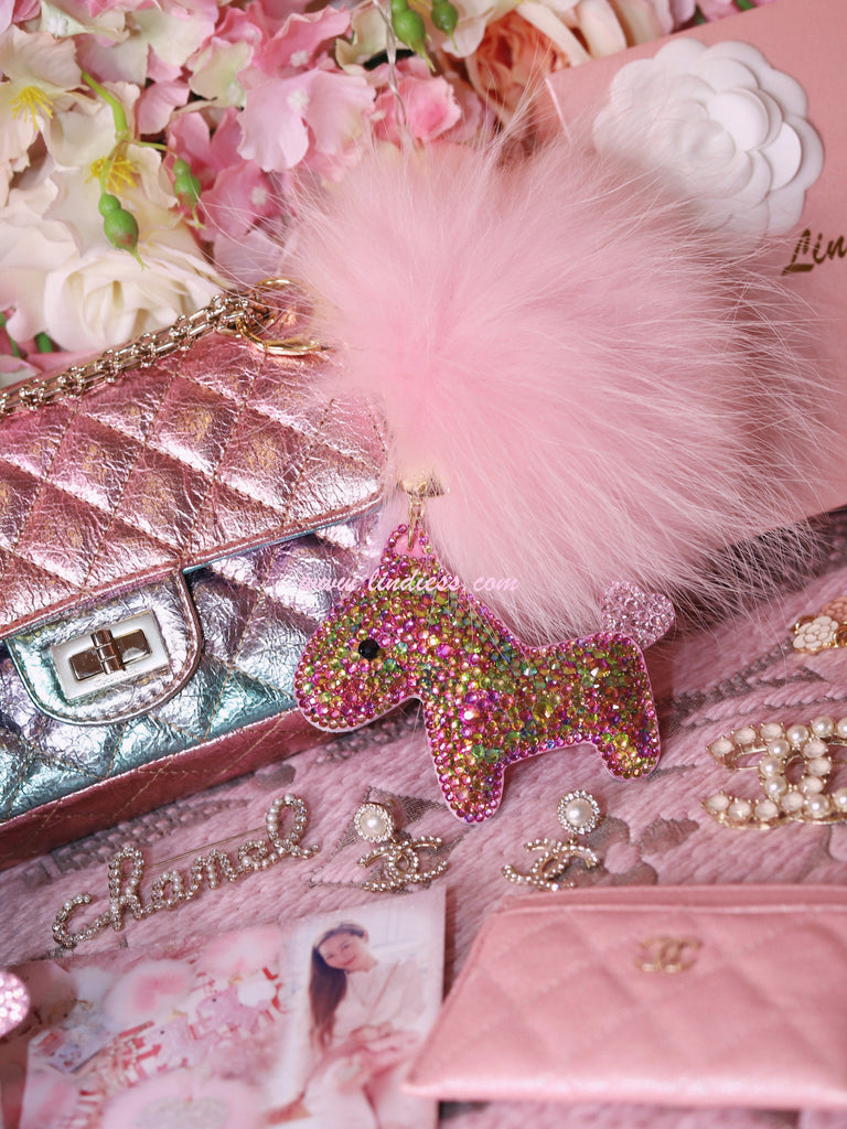 PRINCESS CRYSTAL HORSE POM POM - MERMAID BLING