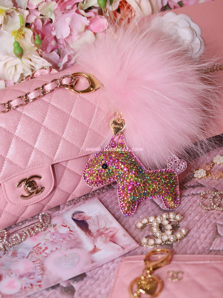PRINCESS CRYSTAL HORSE POM POM - MERMAID BLING