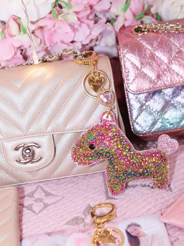PRINCESS CRYSTAL HORSE POM POM - MERMAID BLING