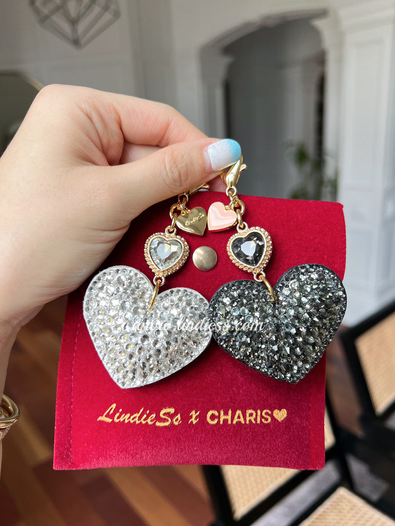 LINDIESS X CHARIS BLING BLING ABC INITIAL BAG CHARM