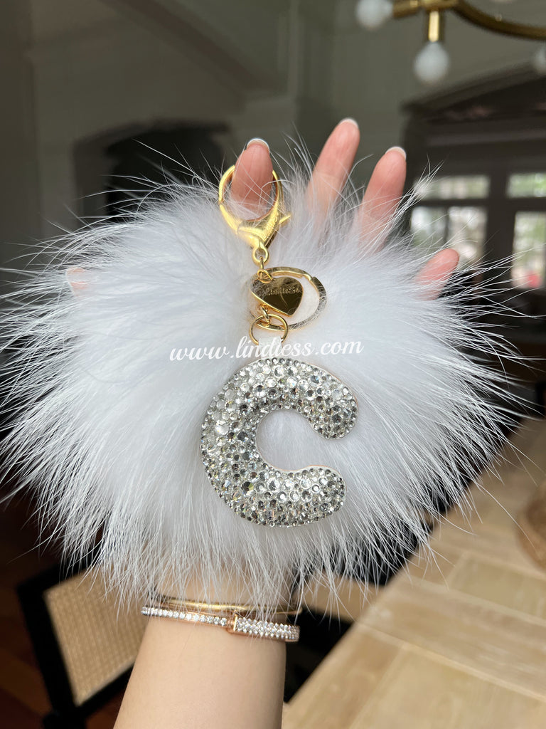LINDIESS X CHARIS BLING BLING ABC INITIAL BAG CHARM