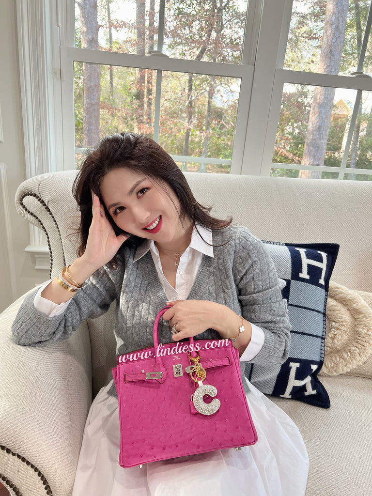 LINDIESS X CHARIS BLING BLING ABC INITIAL BAG CHARM