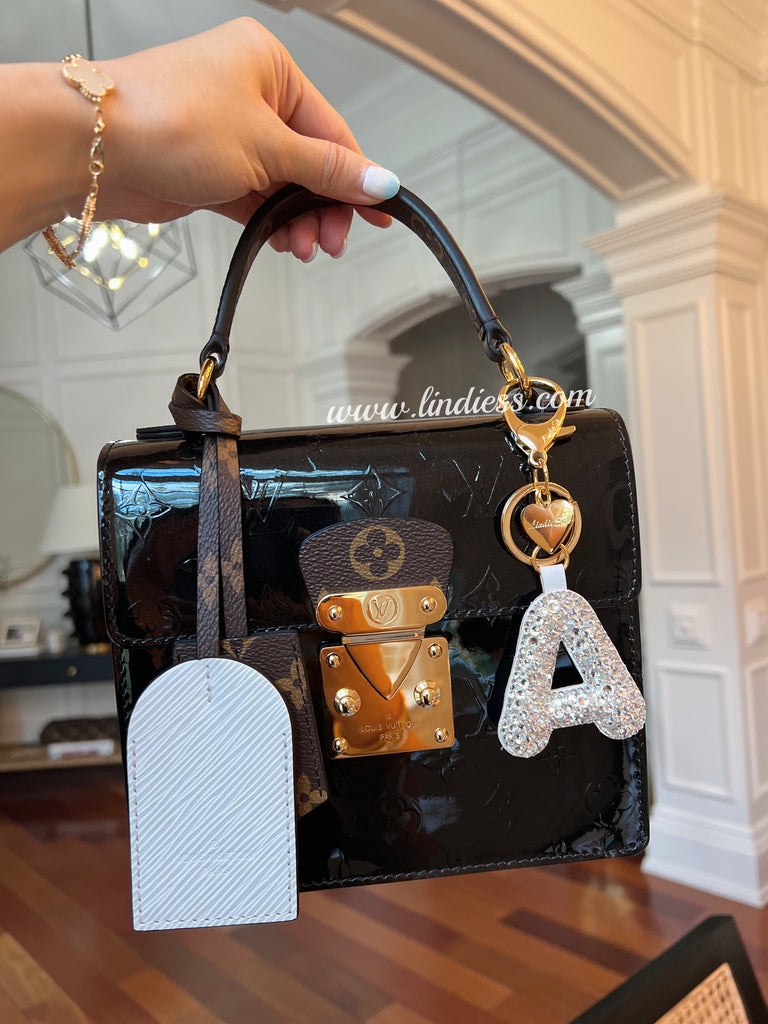 LINDIESS X CHARIS BLING BLING ABC INITIAL BAG CHARM