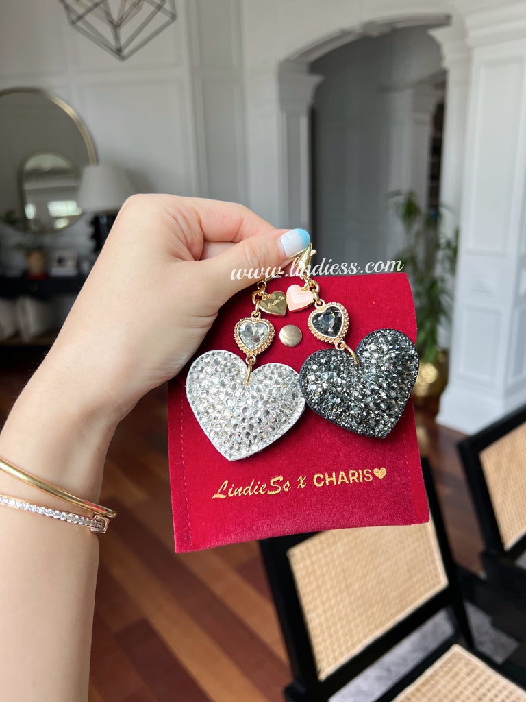 LINDIESS X CHARIS BLING BLING ABC INITIAL BAG CHARM