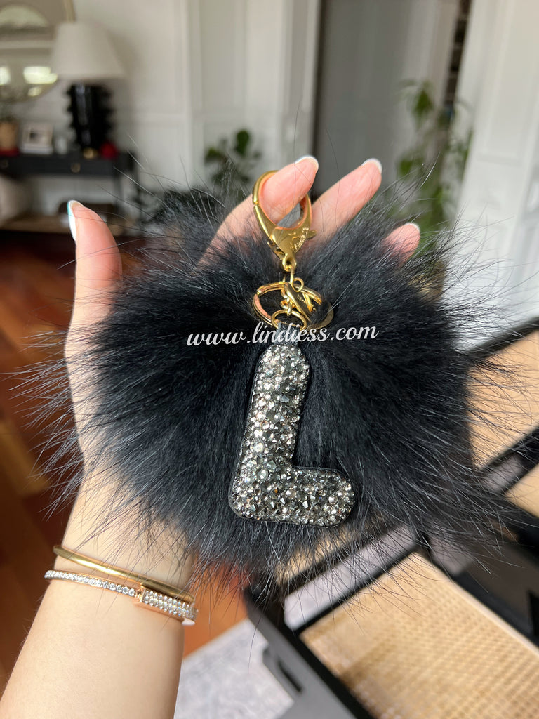 LINDIESS X CHARIS BLING BLING ABC INITIAL BAG CHARM