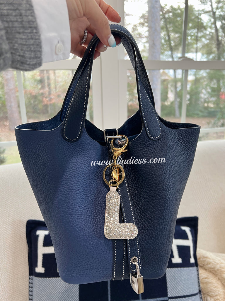 LINDIESS X CHARIS BLING BLING ABC INITIAL BAG CHARM