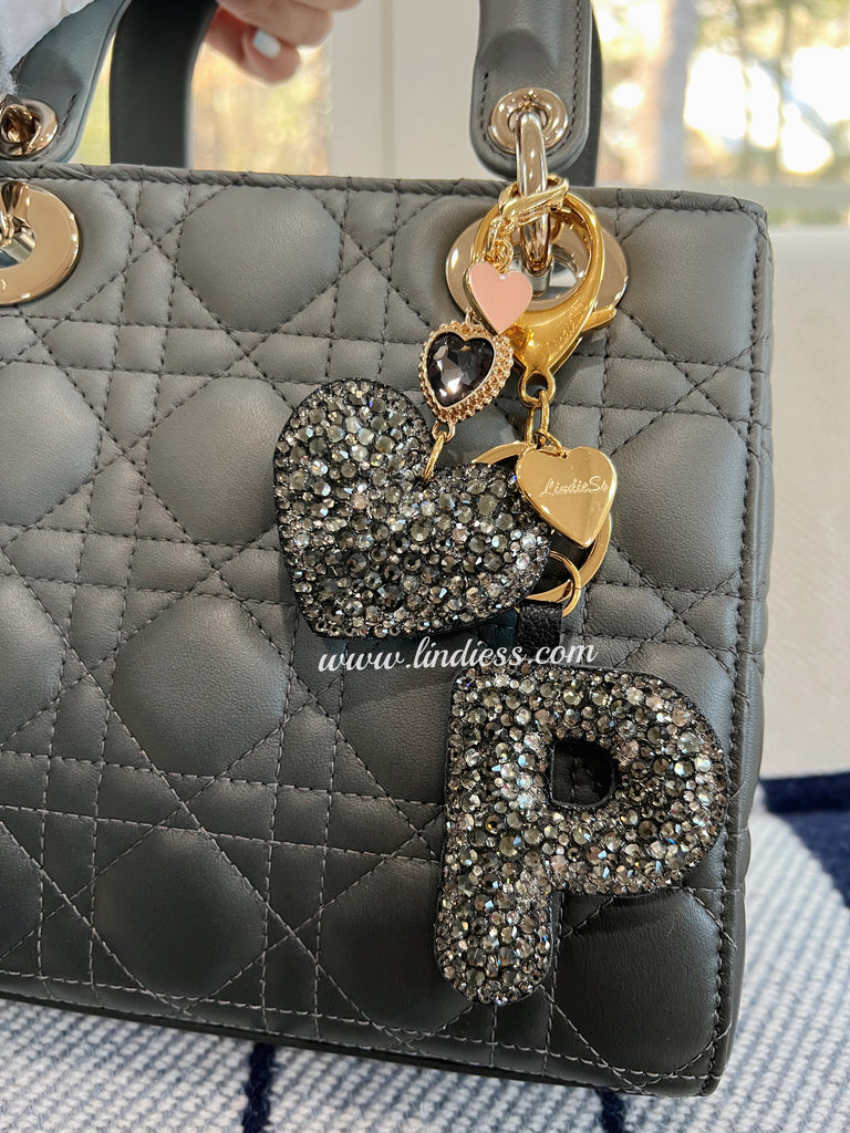 LINDIESS X CHARIS BLING BLING ABC INITIAL BAG CHARM