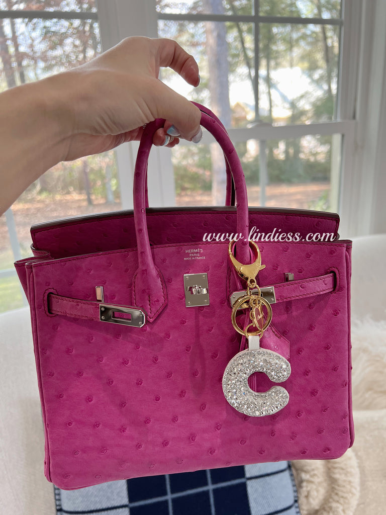 LINDIESS X CHARIS BLING BLING ABC INITIAL BAG CHARM