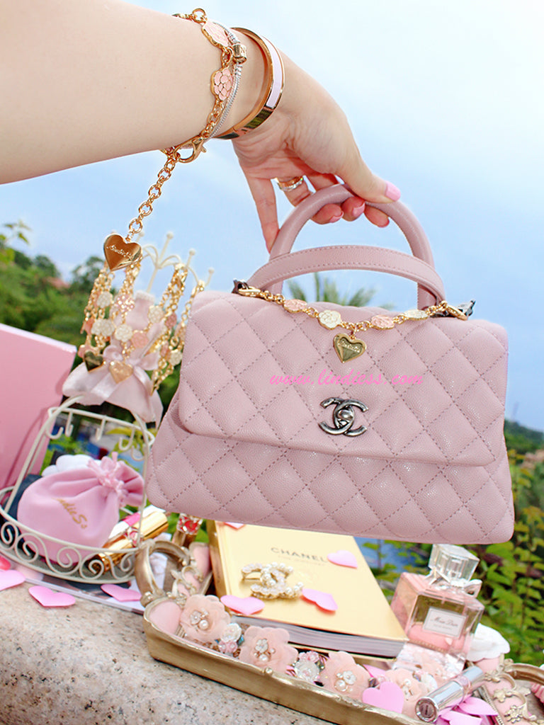 CAMELLIA LOVE BAG CHARM CHAIN