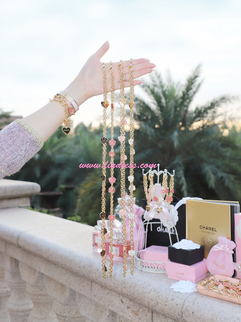 Chanel Pink Camellia Bracelet Chanel