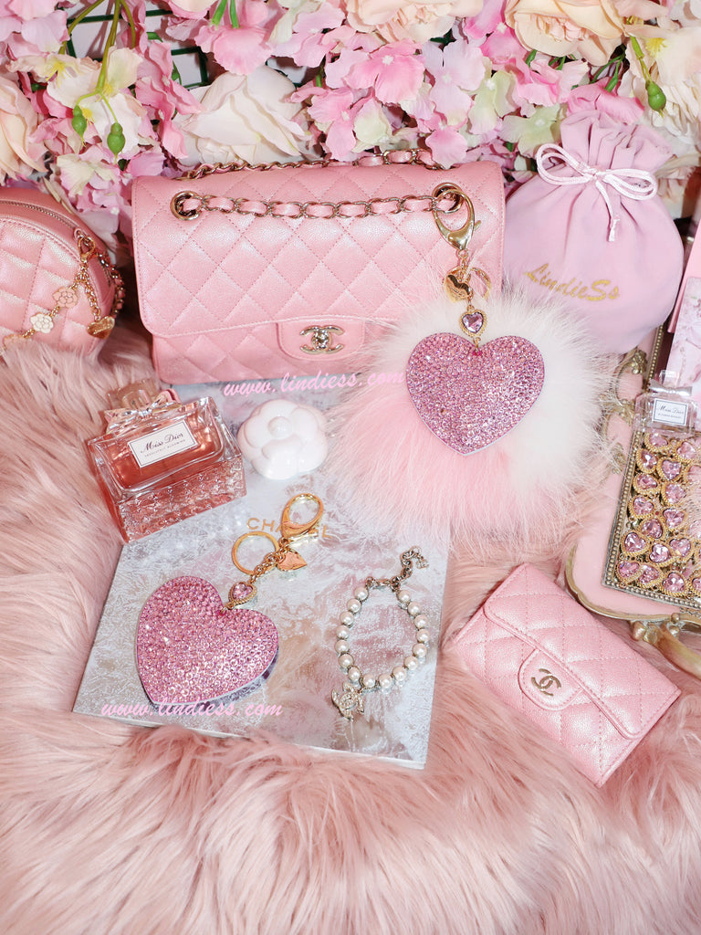 PRINCESS CRYSTAL HEART POM POM