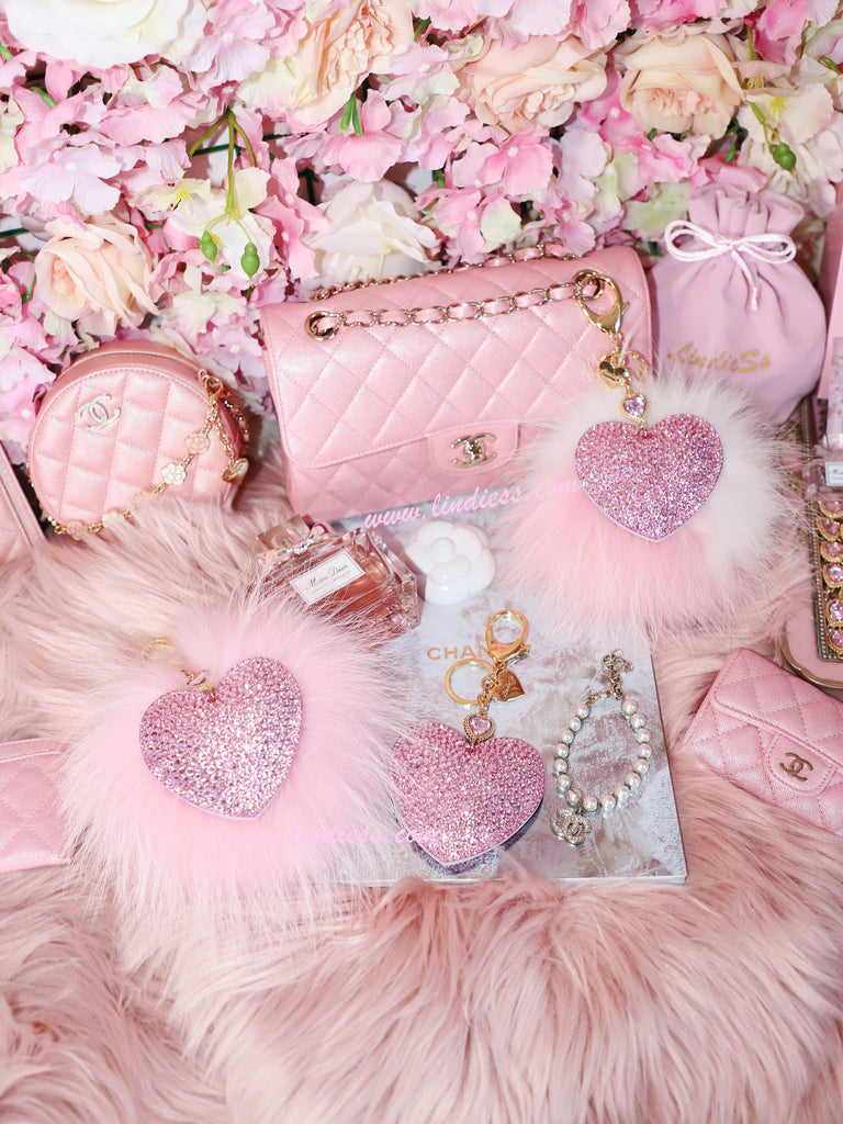 PRINCESS CRYSTAL HEART POM POM