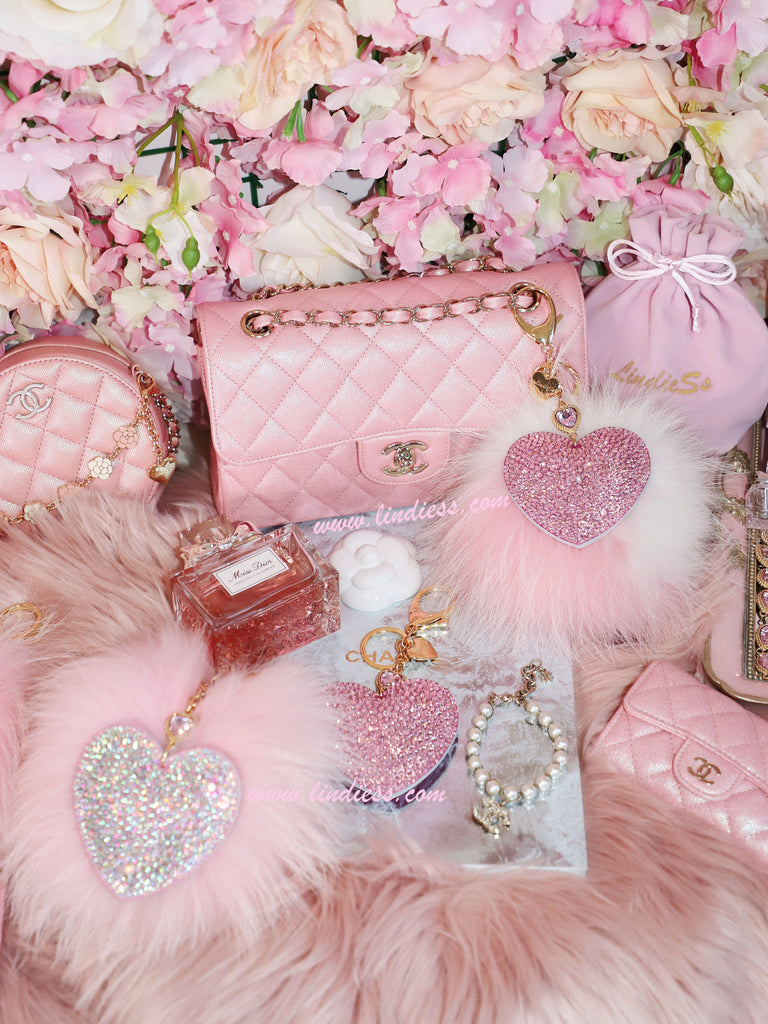 PRINCESS CRYSTAL HEART POM POM