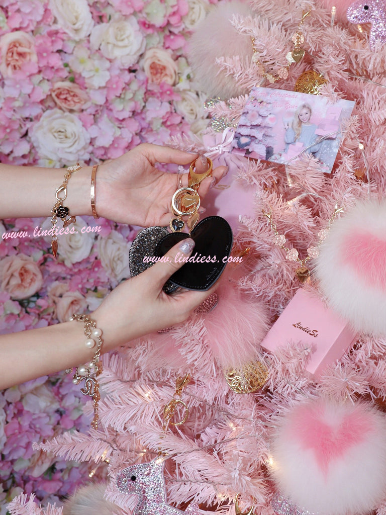 PRINCESS CRYSTAL HEART POM POM