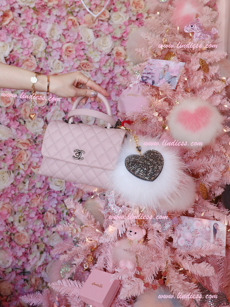 PRINCESS CRYSTAL HEART POM POM