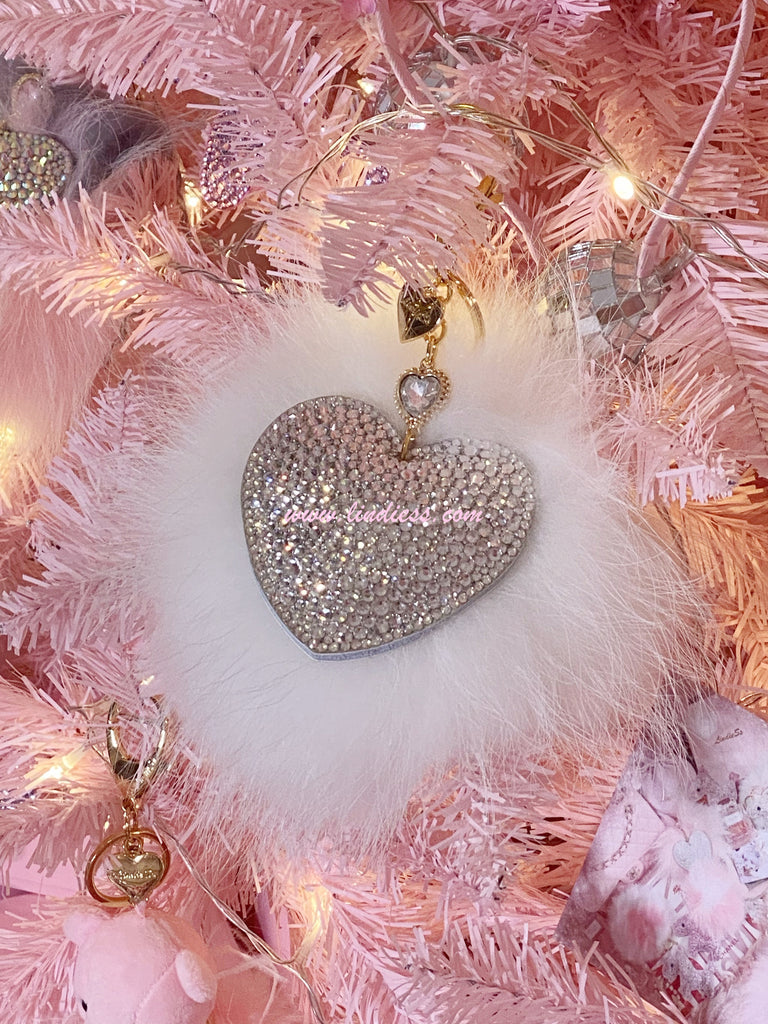 PRINCESS CRYSTAL HEART POM POM