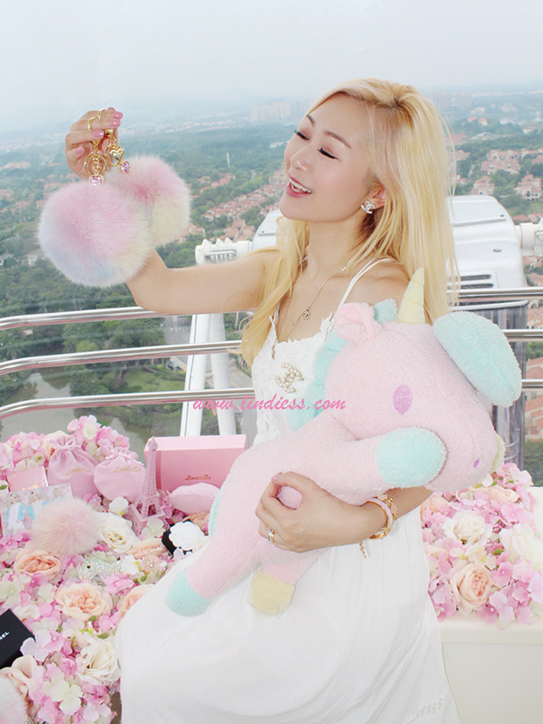 PRINCESS CRYSTAL UNICORN HORSE & DREAMY PASTEL UNICORN POM POM