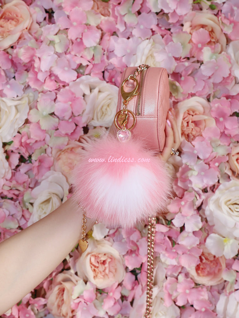 PRINCESS CRYSTAL HORSE & MINI SWEET HEART POM POM