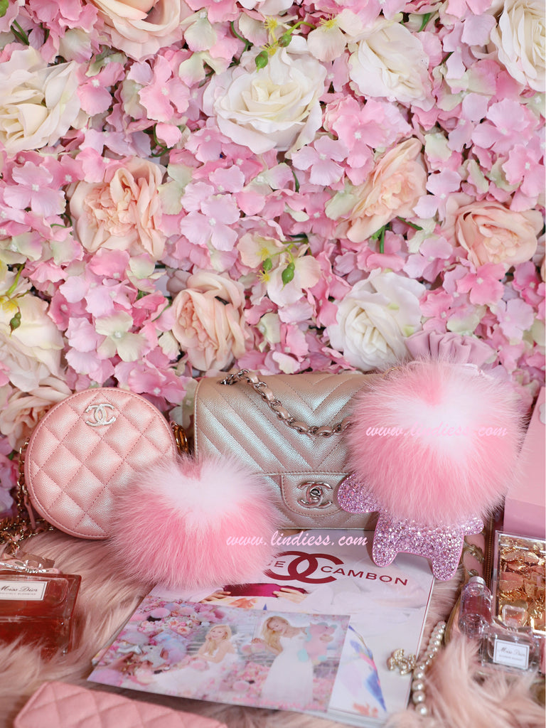 PRINCESS CRYSTAL HORSE & MINI SWEET HEART POM POM
